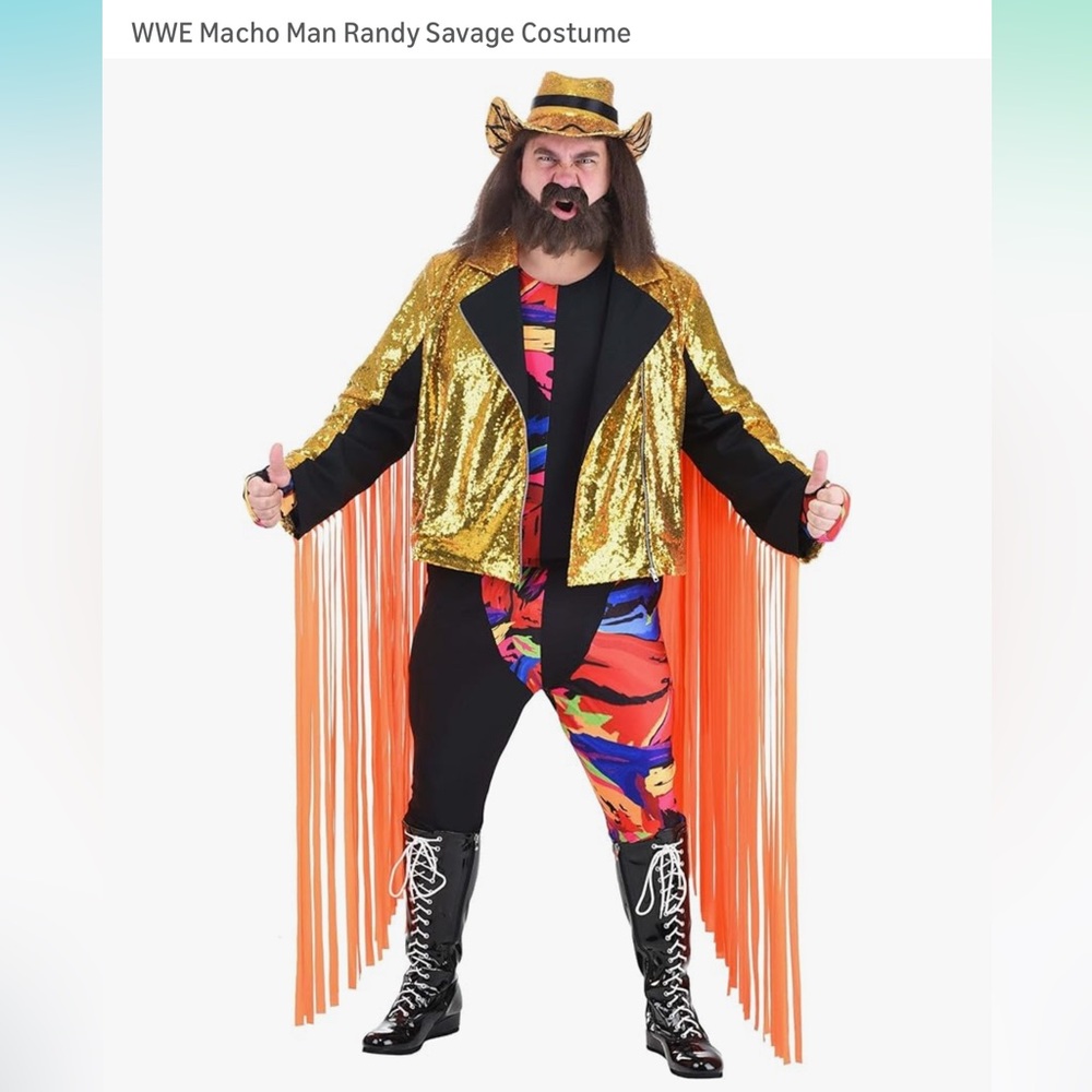Men's 4X Macho Man Halloween Costume